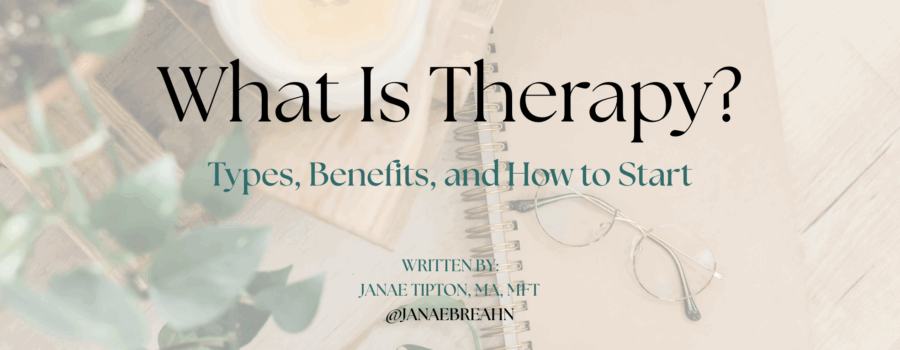 Therapy banner for a mental health blog