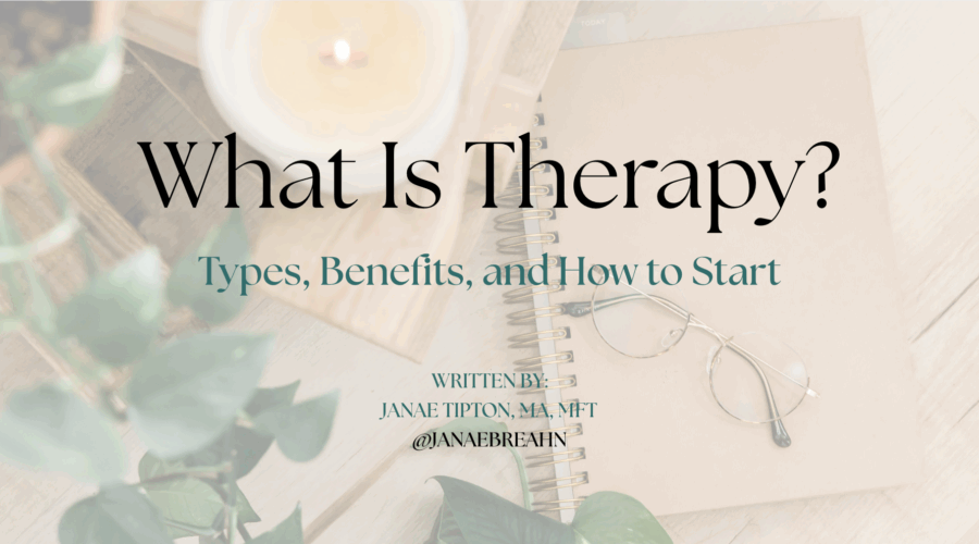 Therapy banner for a mental health blog